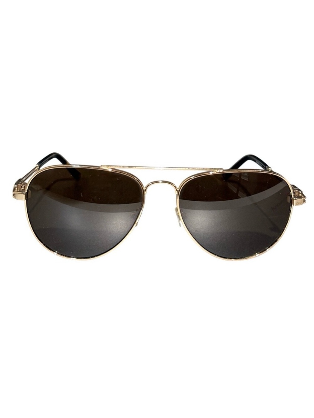 Vintage Bulova Valcourt Gold Aviator Sunglasses Luxury Designer Men's Unisex